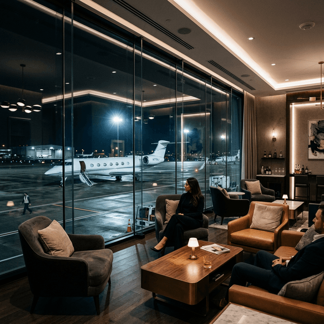 Private jet time saving